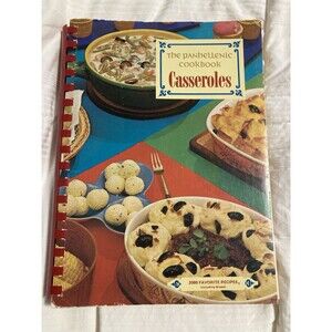 The Panhellenic Cookbook CASSEROLES 1970 VINTAGE Spiral 2000+ Recipes